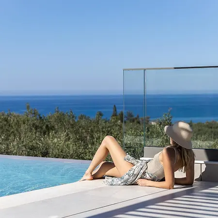 Villa Miyori Villa, Simplicity Of Single-level Sea Views By Etouri Rethymno