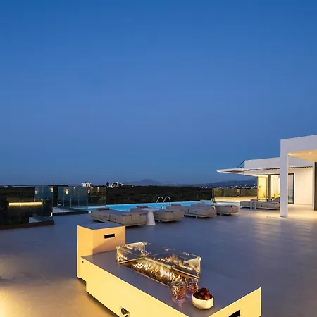 Villa Miyori Villa, Simplicity Of Single-level Sea Views By Etouri Rethymno