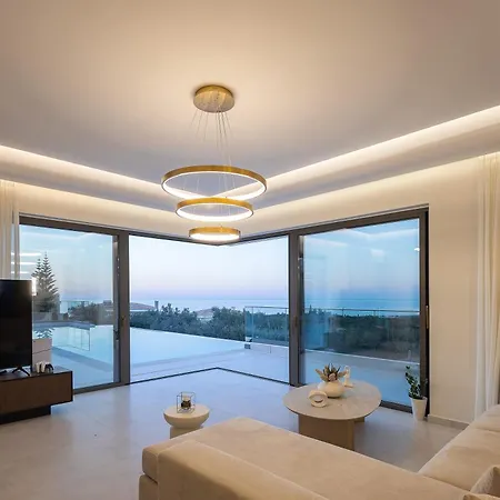 Miyori Villa, Simplicity Of Single-level Sea Views By Etouri Rethymno