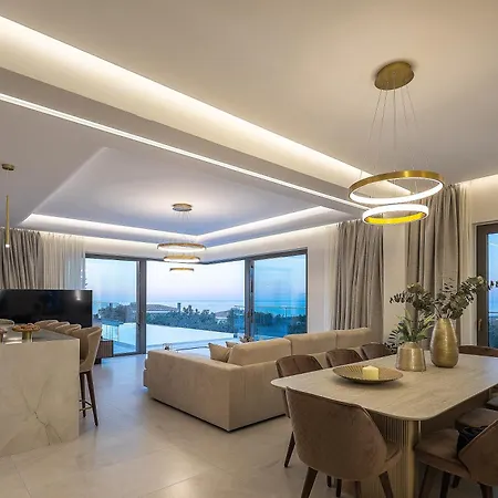 Villa Miyori Villa, Simplicity Of Single-level Sea Views By Etouri Rethymno